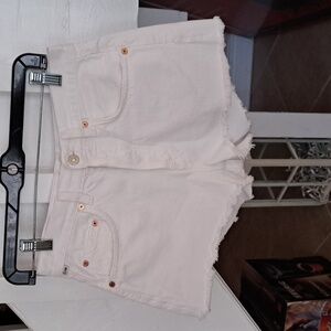 Citizens of Humanity Annabelle white Denim Shorts button up sz24 Excellent used